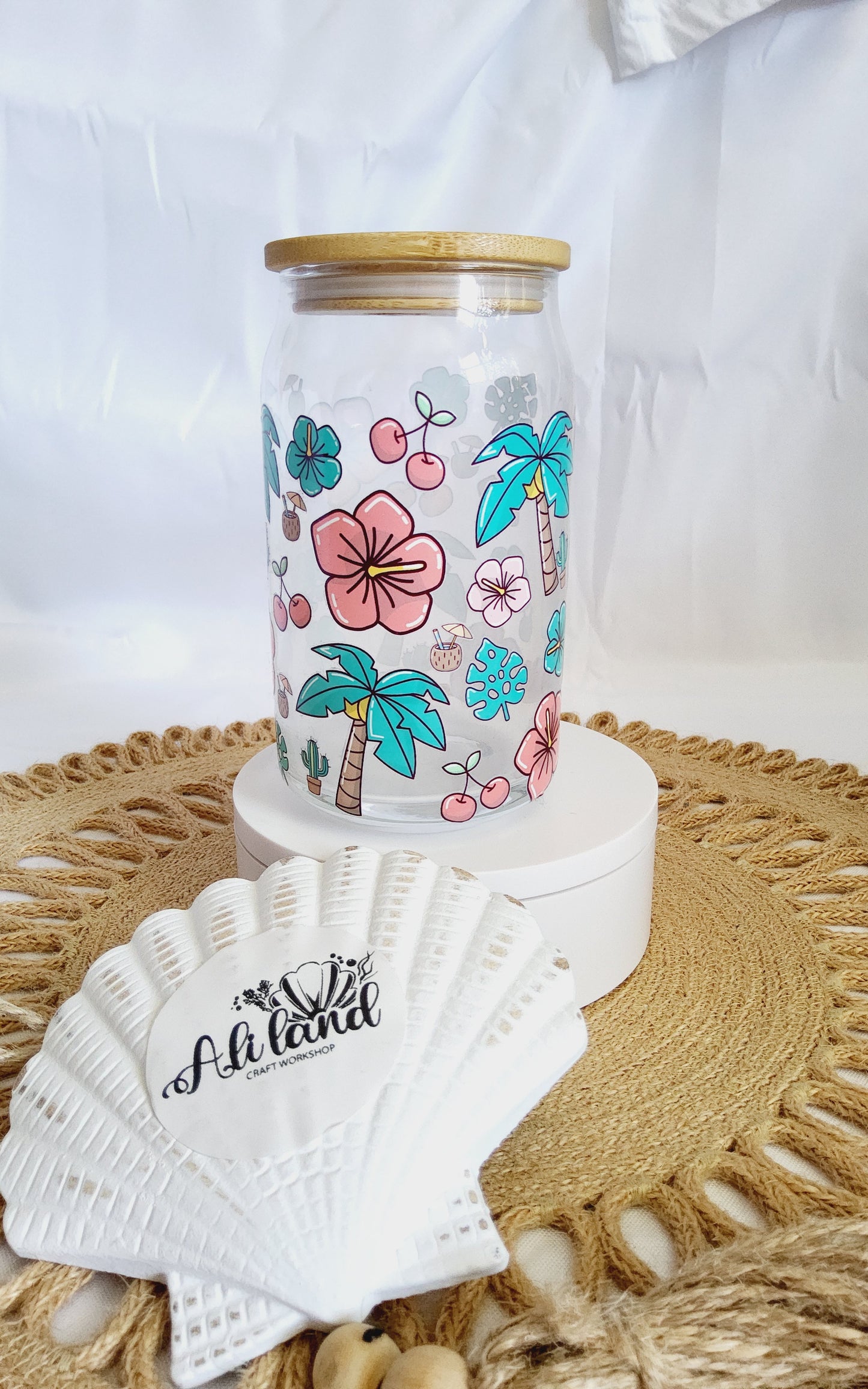 Tropical Glass Cup