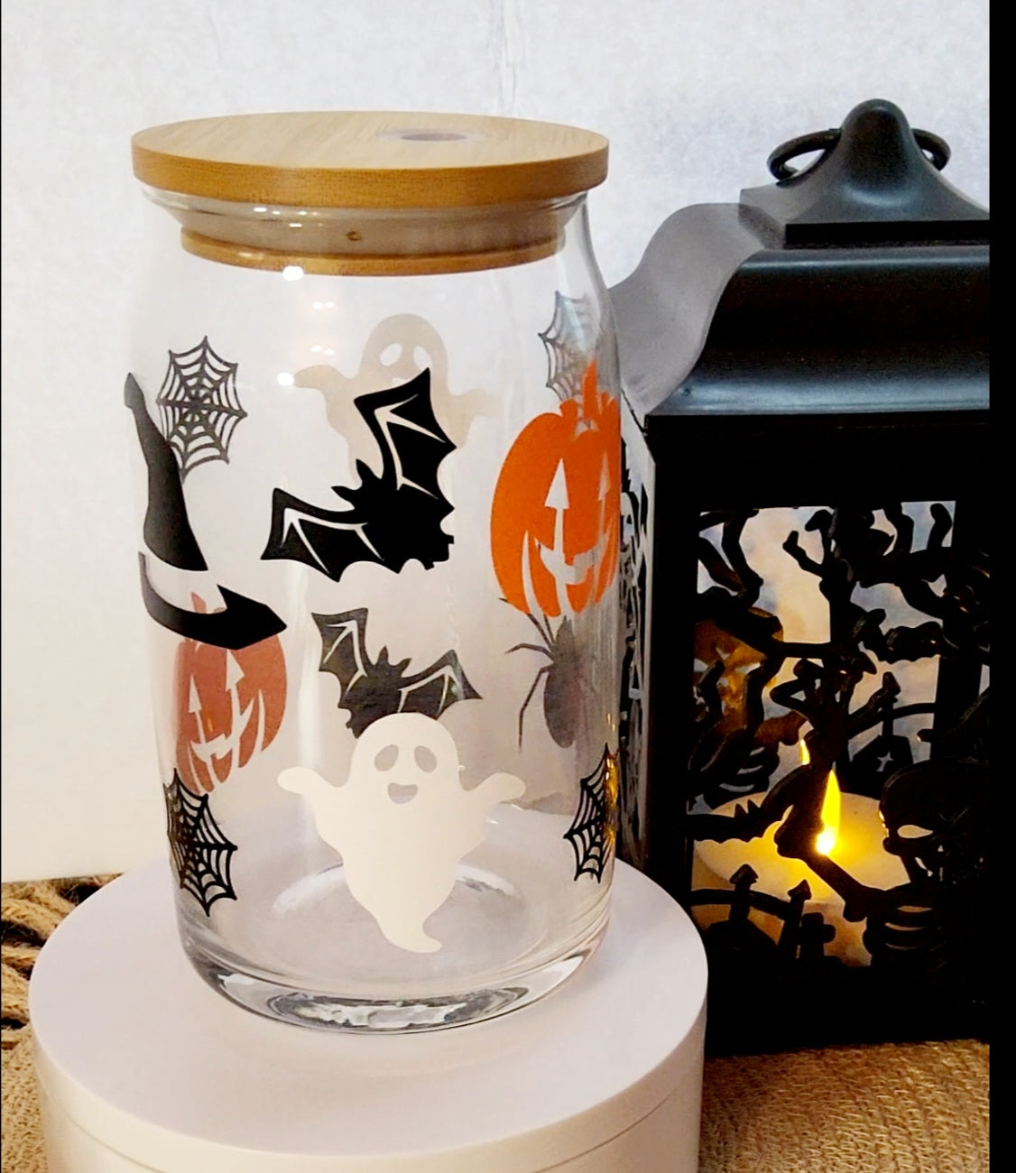 Halloween Glass Cup