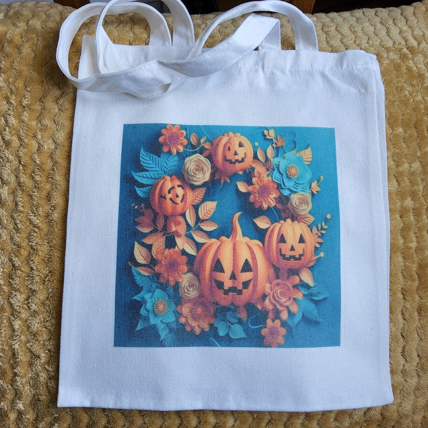Pumpkin Halloween tote bag